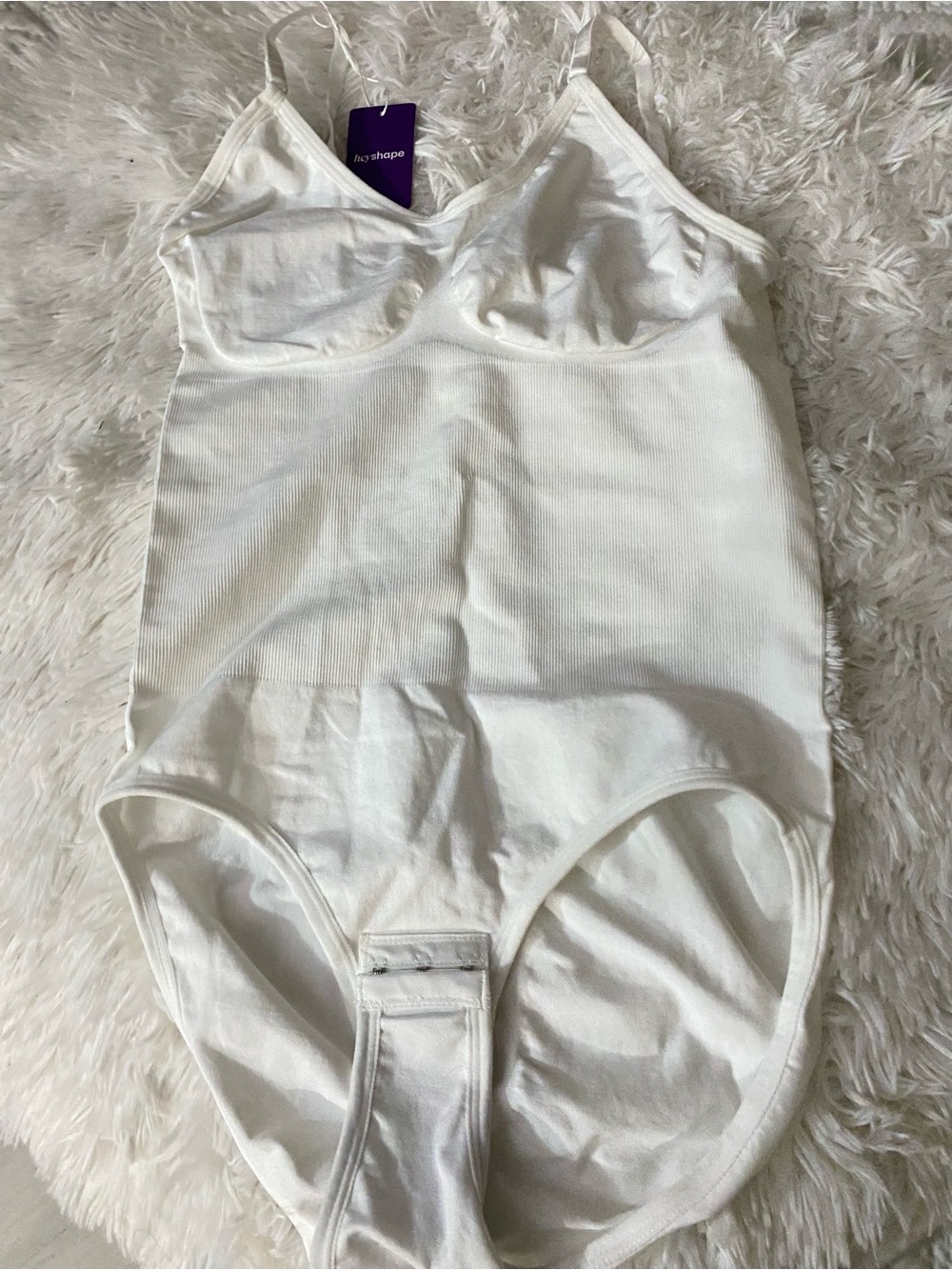 White HeyShape Shape-wear Bodysuit with Built-In Support